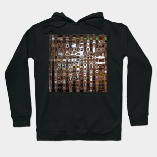 Brown and White intersect Hoodie